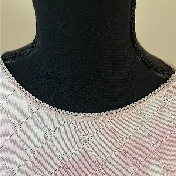 LoveShackFancy Pink Tie Dye Long Sleeve Tee size Large - Picture 3 of 5